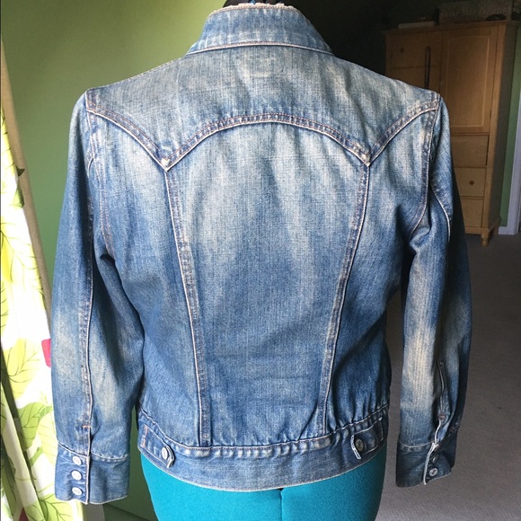Gap Jean Jacket with Faux Shearling - Picture 3 of 3