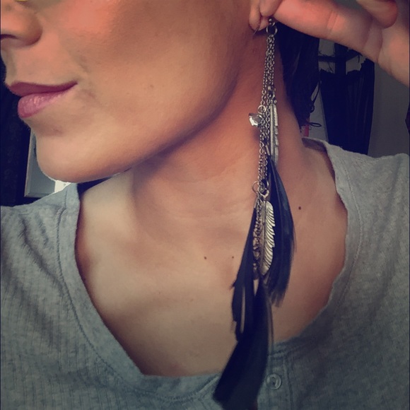 Dark gypsy rose chandelier earrings