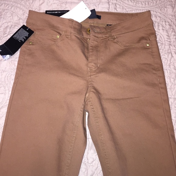 Dark tan super stretch pants