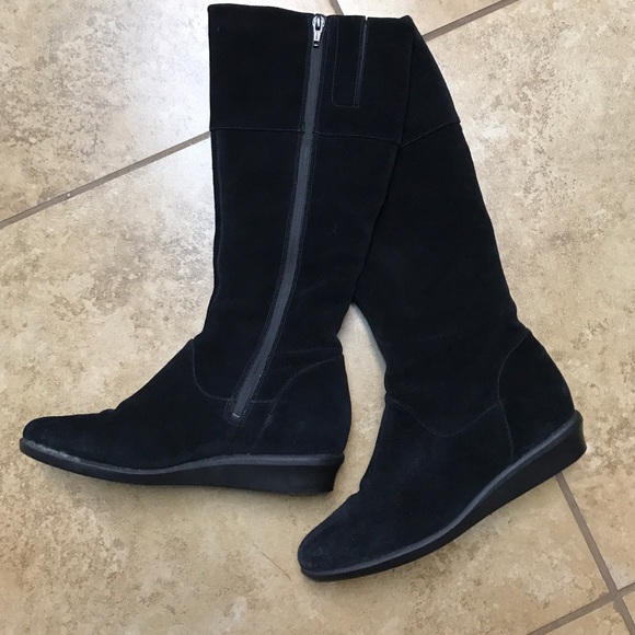 Cole Haan Shoes - Black wedge Cole Haan boots