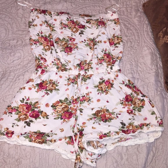 Floral romper.