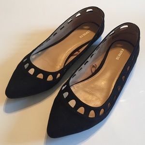 Express Laser Cut Pointed Toe Flats