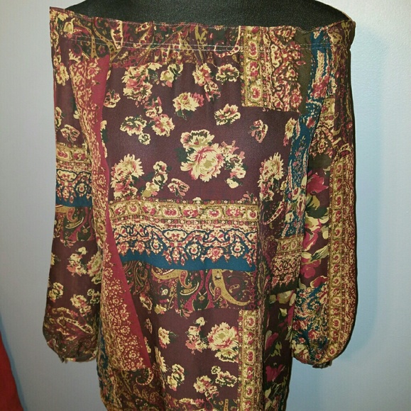 Bohemian sheer top