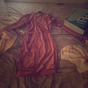 Dark mauve dress - small