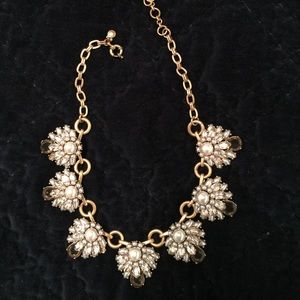 J Crew pearl and crystal necklace