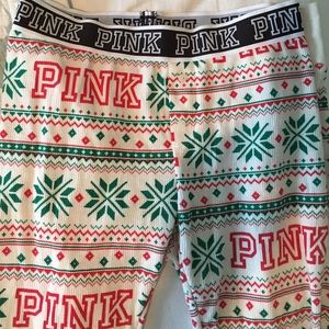 Victoria's Secret Pink holiday leggings