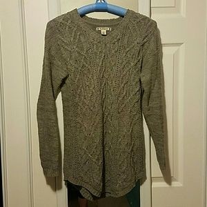 Ruff Hewn Cable Knit Tunic Sweater