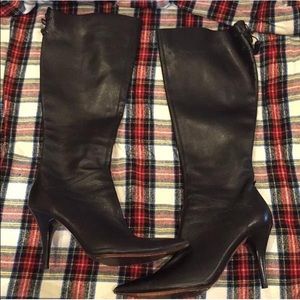 Charles By Charles David Black Leather Boots