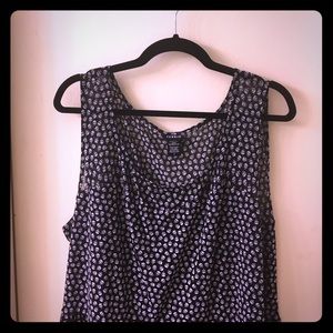 Torrid Black and White Skull Peplum Top