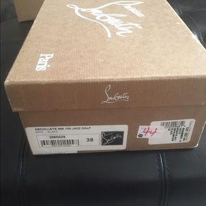 Black leather Christian Louboutin shoes!!
