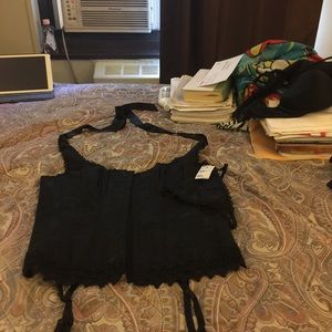 Black bustier from Frederick of Hollywood