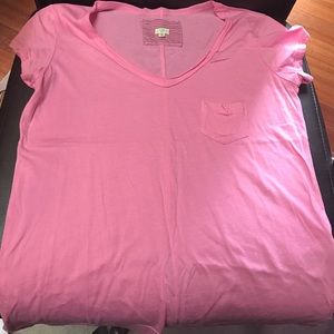 Pink v-neck