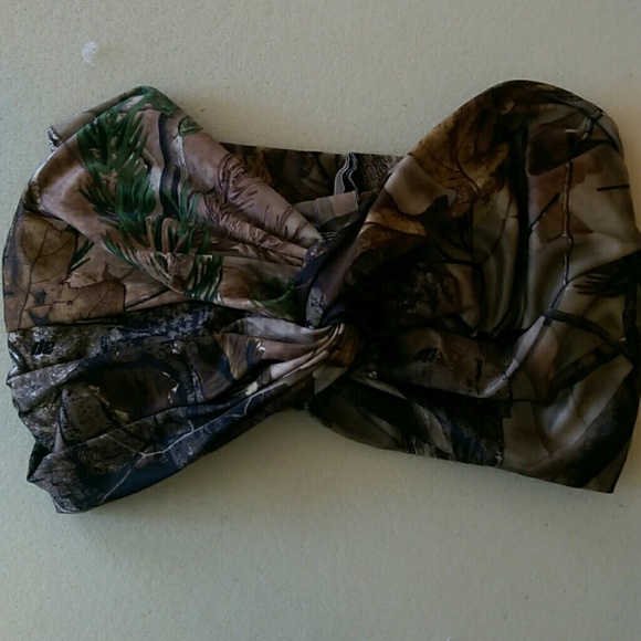 Camo Bandue Swim Top