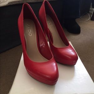 ALDO red pumps