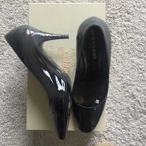 burberry patent leather ombré heels