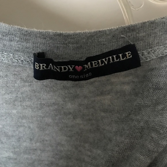 Brandy Melville Light Grey Basic Sweater - image 4