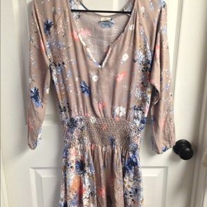 O'neill Lavender Floral Smocked Dress