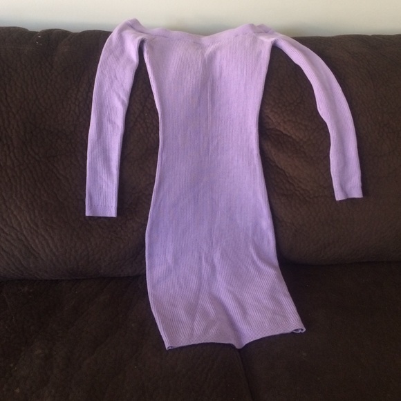 Off the shoulder lilac dress from Guess
