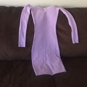 Off the shoulder lilac dress from Guess