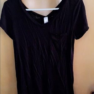 Black formal tee