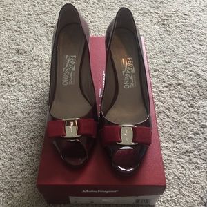 Salvatore Ferragamo Peep toe heels
