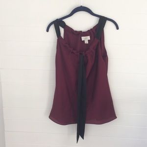 Ann Taylor Loft burgundy tank