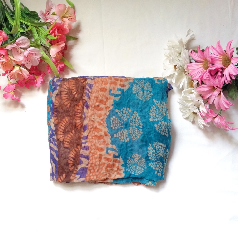 Patterned scarves wraps hijab