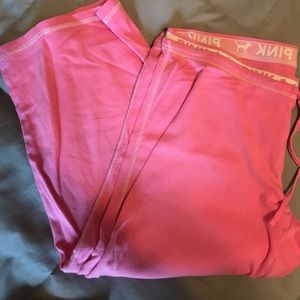 PINK pajama capris