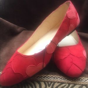 Torrid Red and Pink Sweetheart Flats