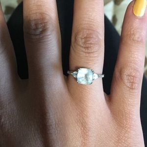 ⚡️SALE!! Sterling silver, Aqua marine ring