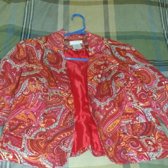 Paisley print Worthington blazer