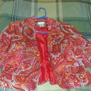 Paisley print Worthington blazer