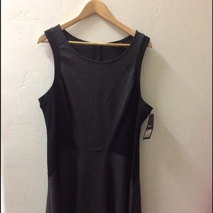 Little black dress with grey detail