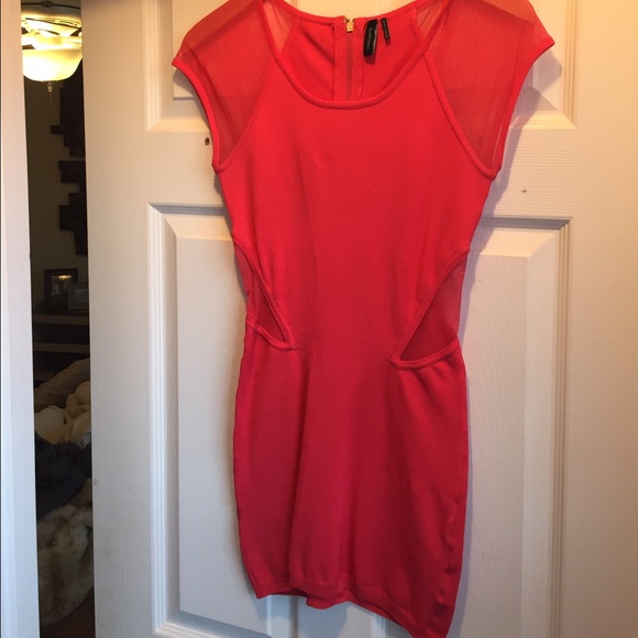 Guess by Marciano hot pink mini dress