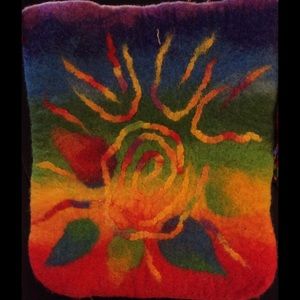 Handmade Rainbow 🌈 hobo chic Kazakhstan purse