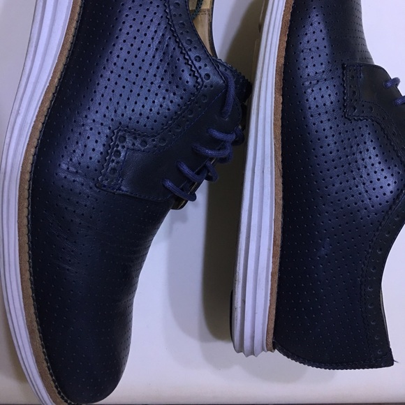 Cole Haan Lunargrand Perforated Navy with Box main image 4