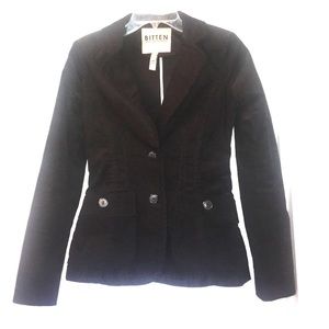 Bitten by SJP black corduroy blazer jacket
