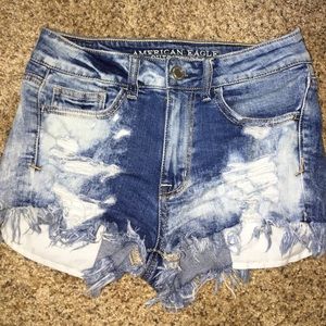 American eagle distressed shorts