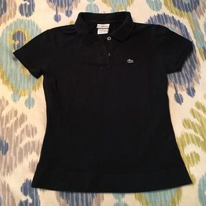 Black Lacoste polo