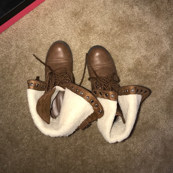 Brown Combat Boots