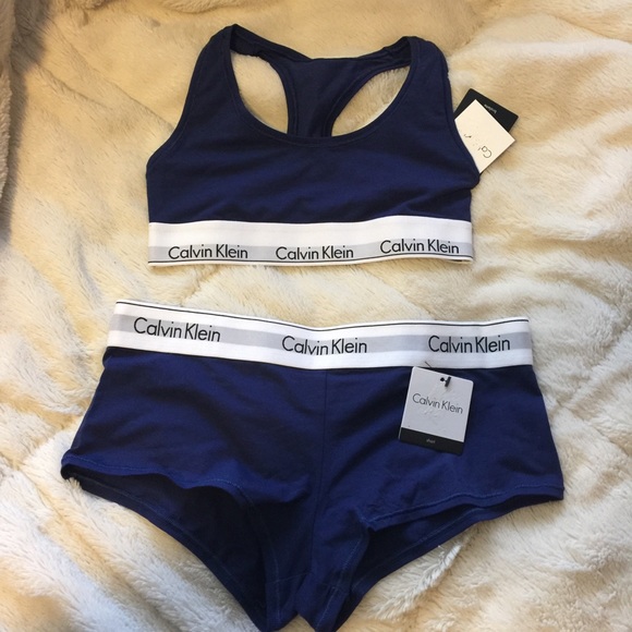 Calvin Klein Other - Calvin Klein bralette and boyshort set👙👙!!