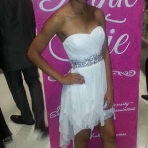 White cocktail dress