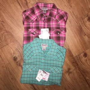 Women's Wrangler Pear Snap Flannels
