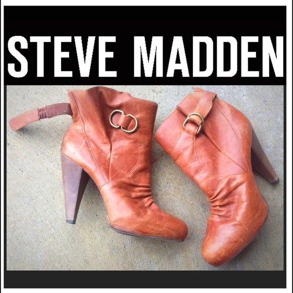 Steve Madden leather ankle boots
