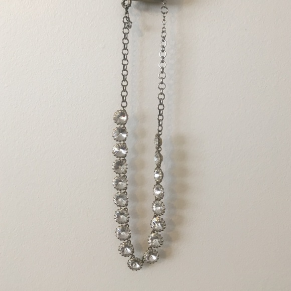 J. Crew Factory Brass Plated Crystal Necklace