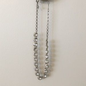 J. Crew Factory Brass Plated Crystal Necklace