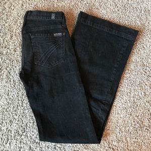 7FAM Black Dojo Jeans Like New