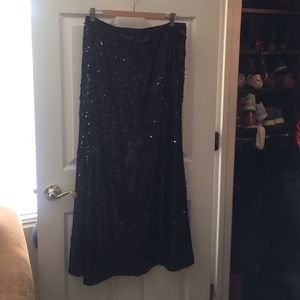 Carmen Marc Valvo Sequined Skirt