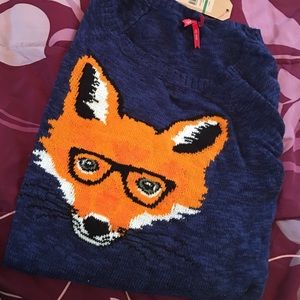 Brand new fox sweater
