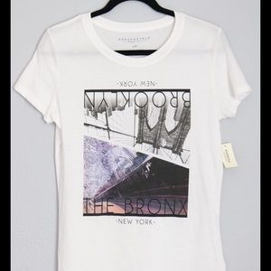 Aeropostale White New York-Brooklyn-The Bronx Tee